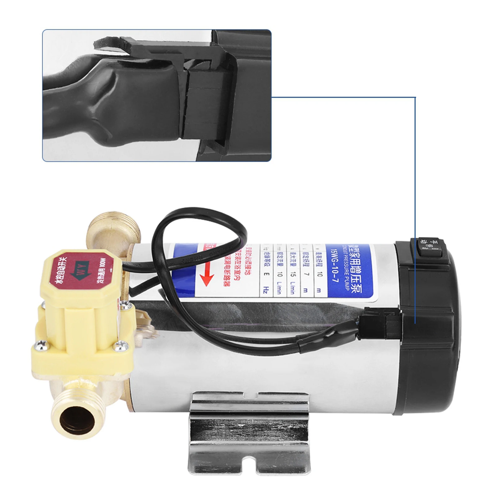 Auto Boost Pomp, 220V100W Automatische Huishoudelijke RVS Auto Boost Pomp voor Kraanwaterleiding