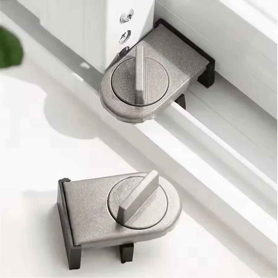 1PCS Sliding Sash Stopper Cabinet Lock Straps Door Security Anti-theft Lock Window Sliding Doors Lock Baby Kids Child Safety New