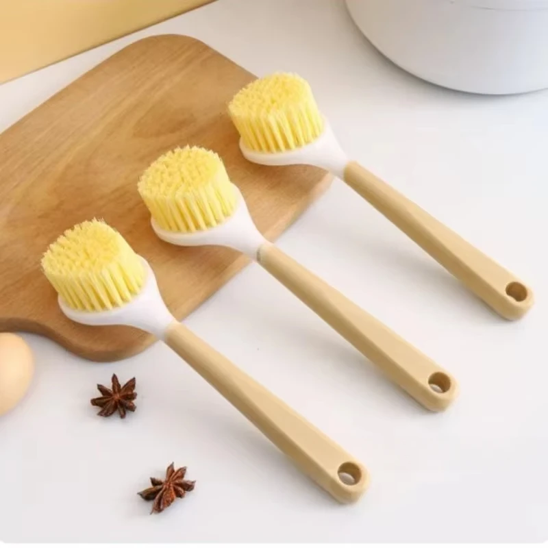 3 PC Natural Sisal and Beech Wood Handle for Pot and Cup Washing Brush Kitchen Cleaning Tools Eco-friendly Brush for Dishwashing