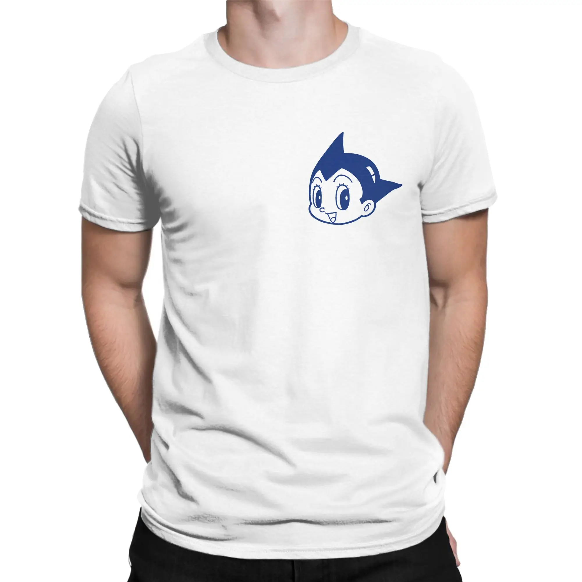 Since 1952 Cartoon  Astroboy T-Shirt Men's 100%Cotton Top Tee Novelty  Crewneck Short Sleeve