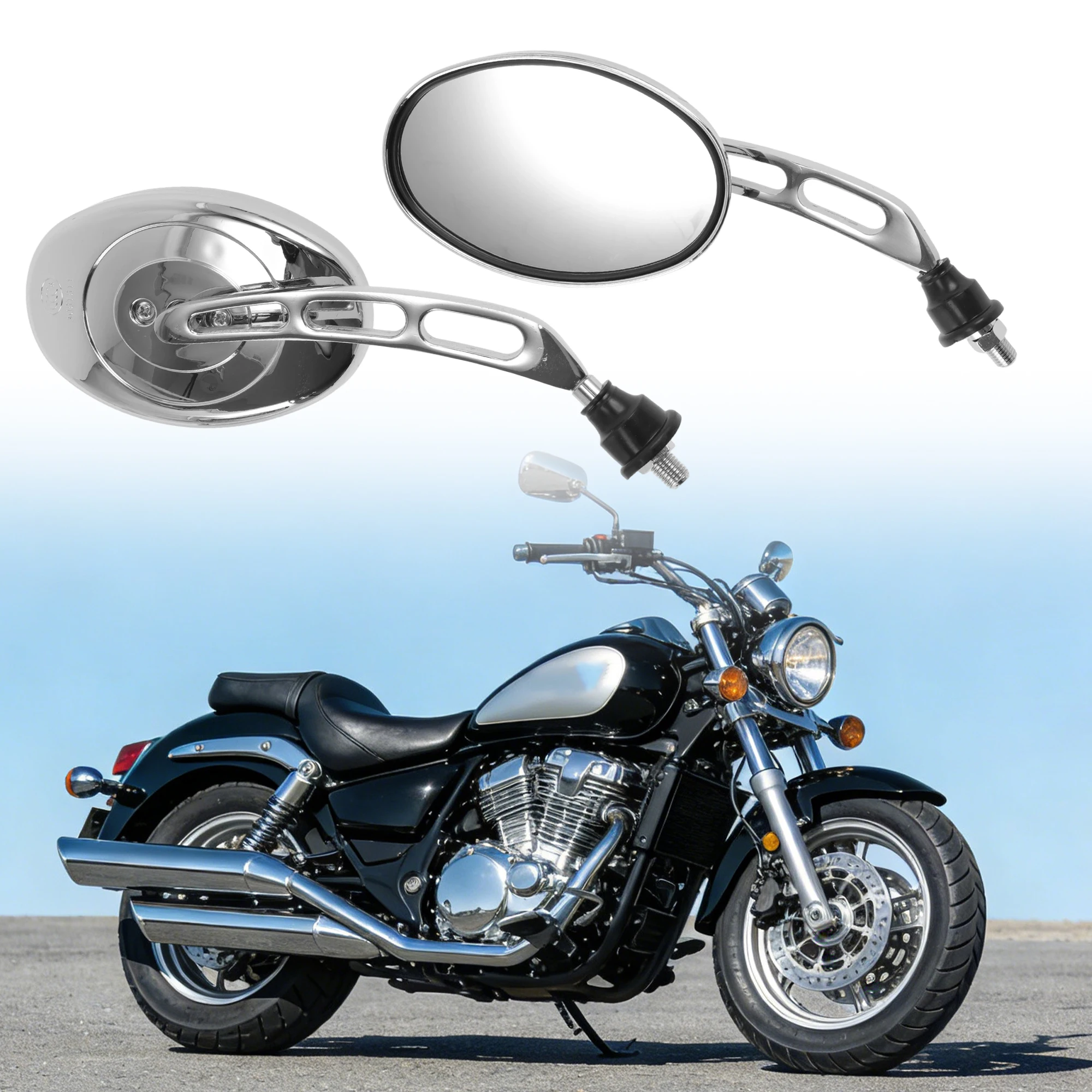 Motoforti 1 комплект зеркал заднего вида для мотоцикла Suzuki Marauder VZ800 1998-2005 годов выпуска.