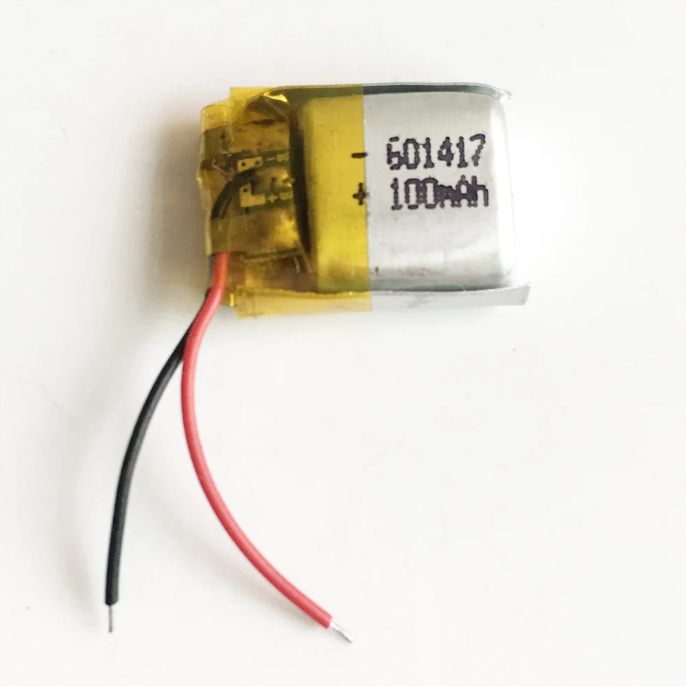 ロット 5 個 3.7V 100mAh リポ充電式バッテリー 601417 Mp3 ビデオペン Bluetooth レコーダーヘッドセットヘッドフォンスマートウォッチ