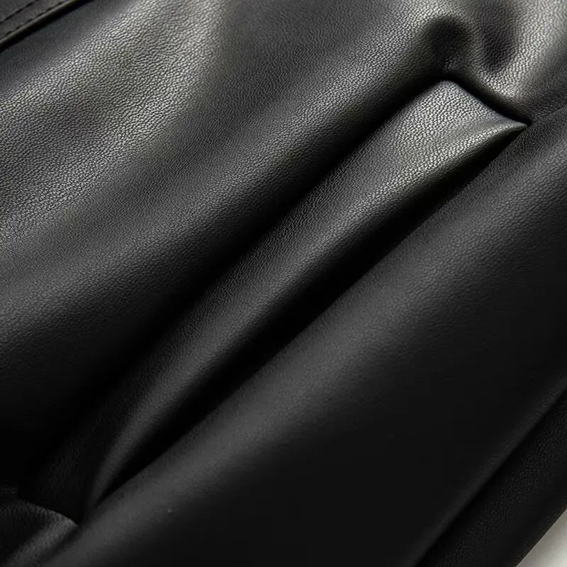 봄 새로운 스타일 여성 패션 나비 매듭 가죽 자켓 가을 겨울 유행 하이 엔드 느낌 틈새 겉옷