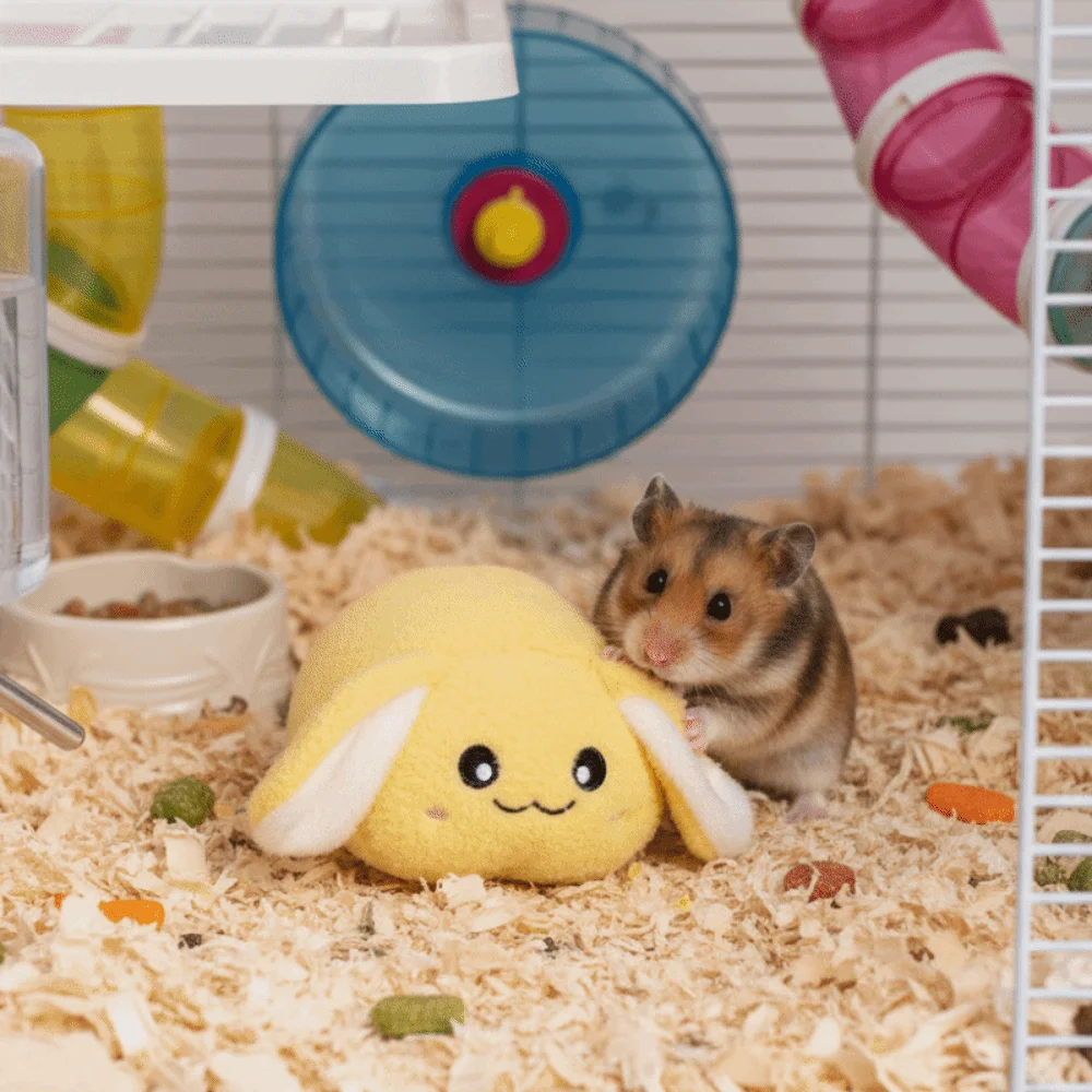 Cute Bite Resistant Rabbit Soothing Ball Simulated Buttocks Soft Rabbit Calming Ball Comfortable Pet Soothing Interactive