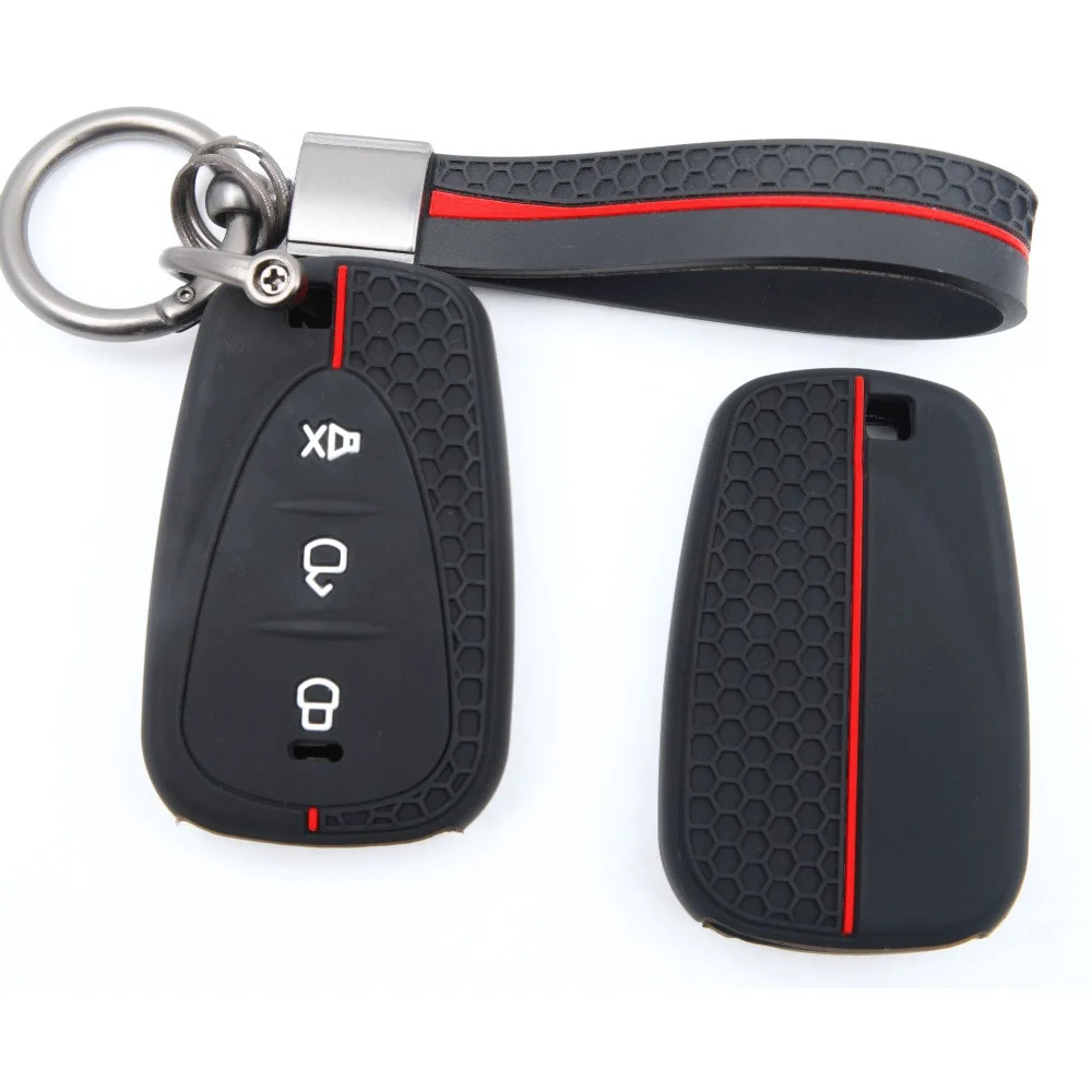 Silicone Car Key Fob Cover For SYM Husky 150 Tuscany Jet X 125 Jet X 150 X125 For GPX Drone 150X with ring wrist strap