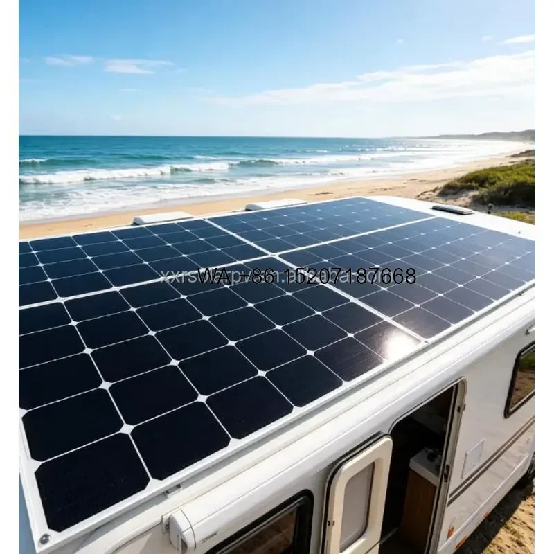 Wmwmnu for Sunpower Flexible Solar Panels 400W 24.3% Efficiency Monocrystalline PV Module High Power Semi Flexible Solar