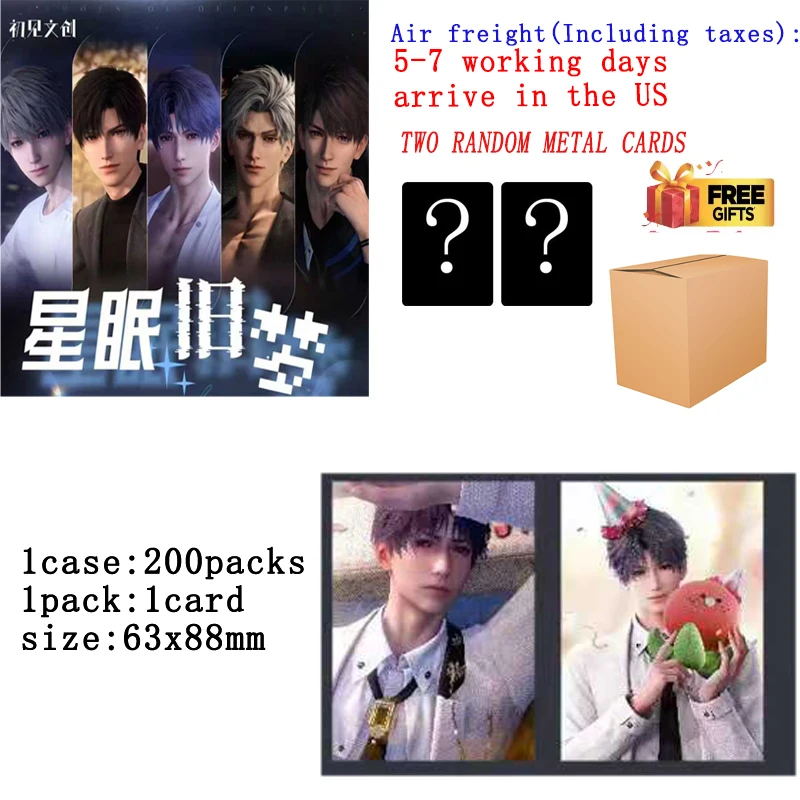 

Love and Deepspace Collection Cards Premium Trading Card 63x88mm, Male God Series Hot Selling Deluxe Edition Anime Collectors Gi