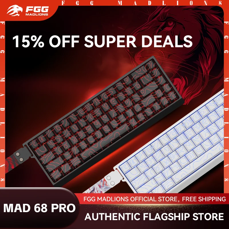 

FGG MADLIONS MAD 68Pro Magnetic Switch Keyboard Aluminum Case Wired Gaming Keyboard Rapid Trigger Custom Keyboard PC Office Gift
