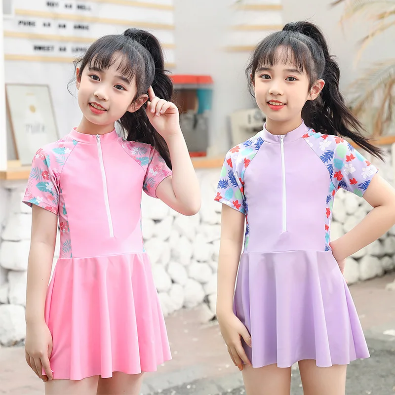 Children's Swimming Costume Girls Split Summer Girls Swimming Costume Cute Princess Small Middle And Large Children Swimwear