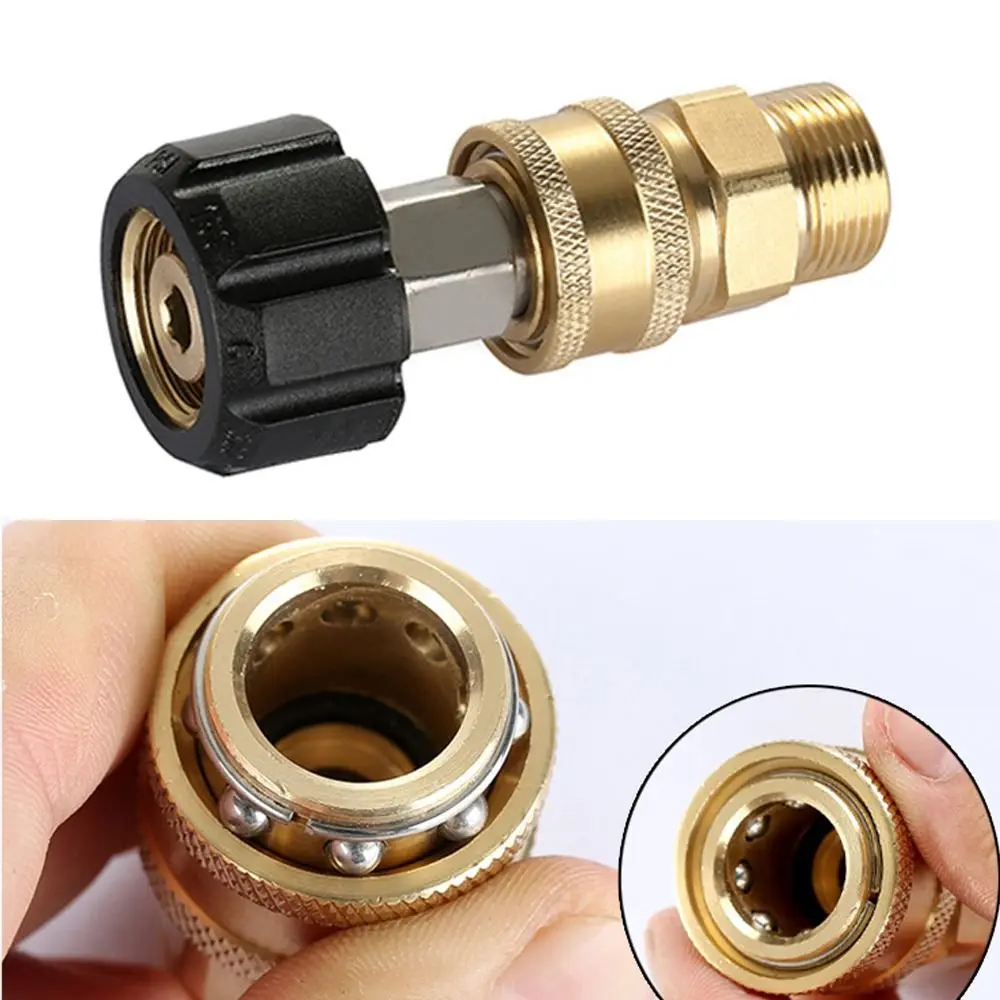 For High Pressure Hose 5000 PSI 300°F Quick Disconnect Kit Pressure Washer Adapter Set Quick Connect Fittings