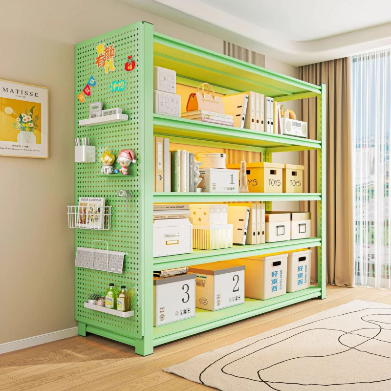 

Customized. Shelf Multi-Layer Floor Home Bookshelf Storage Rack Balcony Sundries Display Rack Can Add Wire-Wrap Board