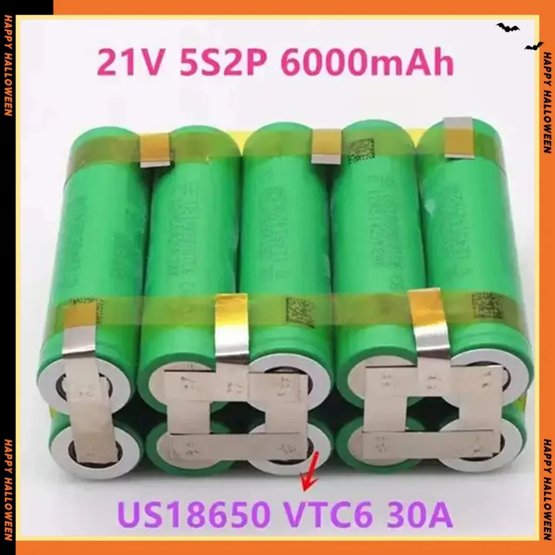 Original battery 18650 VTC6 2S1P-6S2P 3000-6000 mAh high capacity customizable for screwdriver welding batteries