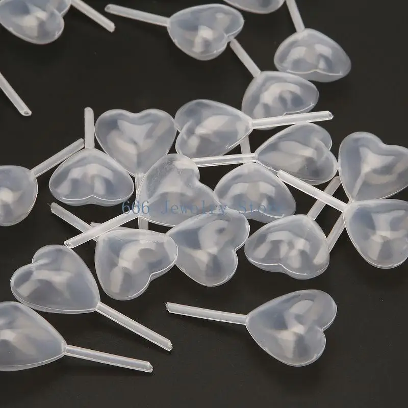 F2TD 50 Pieces 4ml Plastic Straw for Cosmetics Dispenser for Jewelry Making Accesory