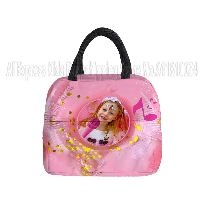 Like Nastya Portable Lunch Box Insulated Thermal Bag Picnic Food Cooler Pouch Large Capacity Bento Storage Bags for Children