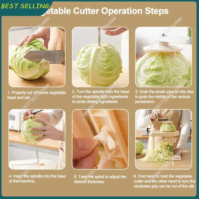 N09R-Homemade Cabbage Slicers Machine Japanese Style Portable Quick Lettuce Sharpen Grater