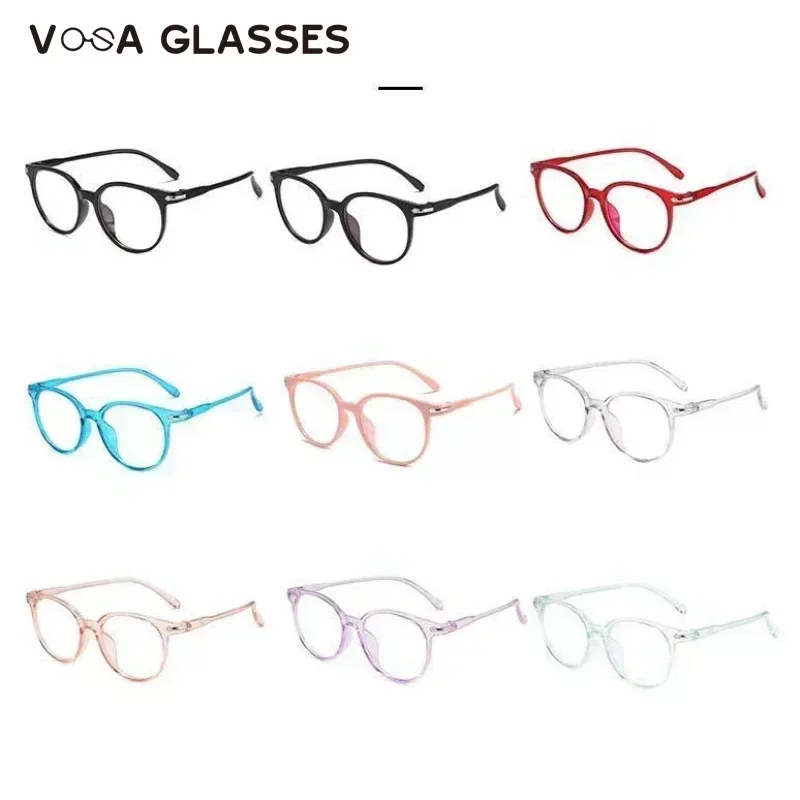 Transparent Computer Glasses Men Women Retro Round Anti Blue Light Computer Glasses Reading Playing Games Eye Protection 2023