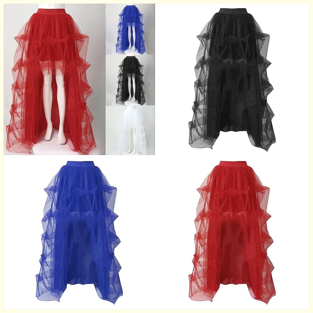 

Women's High Waist Tulle Skirt with Elastic Belt, Bubble Mesh Poncho Skirt for Fitness Casual Wear