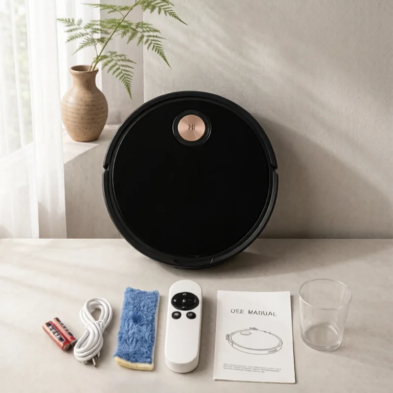 2-in-1 Home Robot Vacuum Supports APP/Remote Control Ultra-Thin Body Strong Suction Power Handles Long Pet Hair Great Gift Ideas