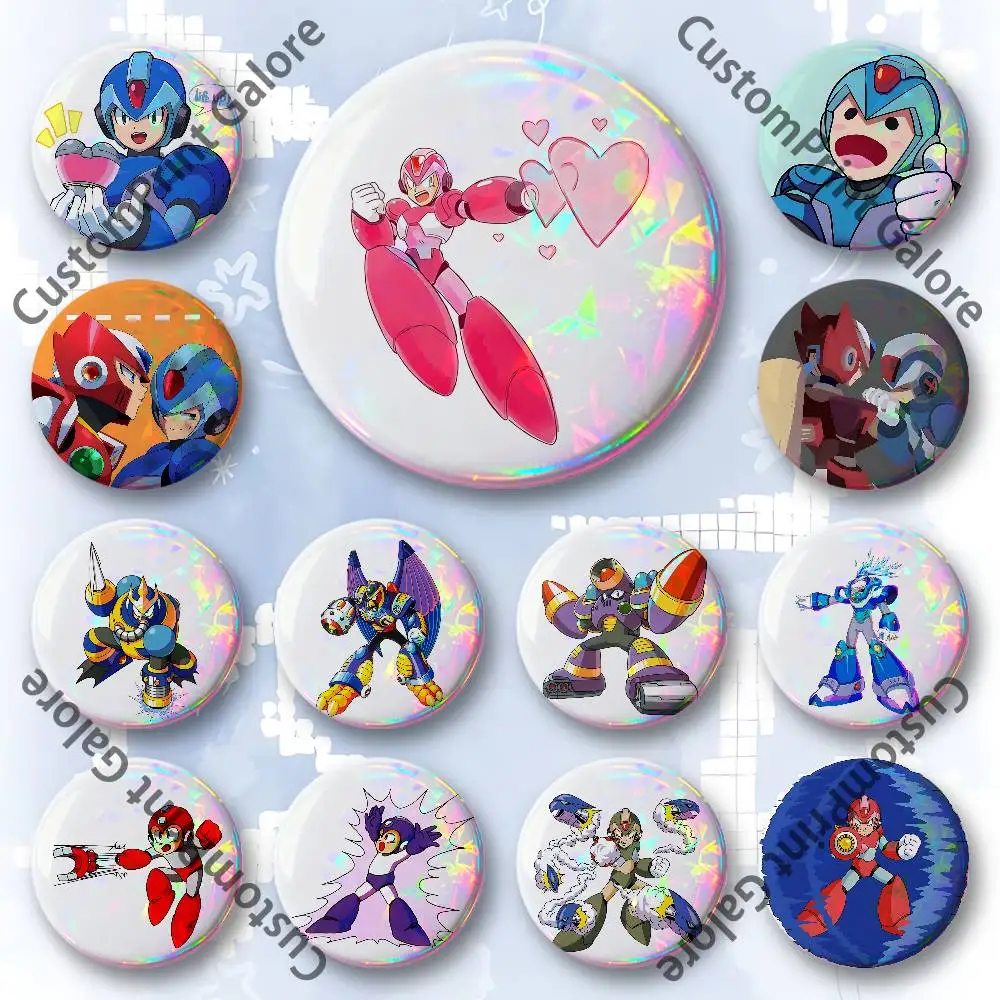 

M-MegaS N-Napalm Man 5 Round Custom Badges 75 58 44 32 25 mm Brooch Backpack Hat Enamel Pins Accessories Toys Gifts