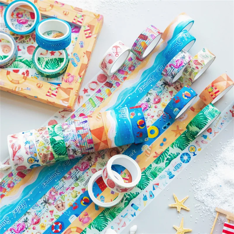 10Rolls Four Seasons Series Washi Tape Spring Summer Autumn Winter Masking Tape Decorative Adhesive Sticker Scrapbooking Journal