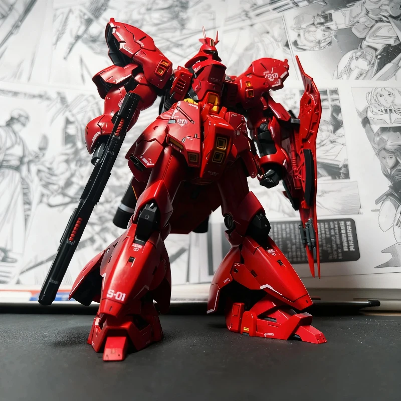 โมเดลประกอบพลาสติก GaoGao RG Sazabi ขนาด 1/144 ฟิกเกอร์แอคชั่น อนิเมะ ของสะสม พร้อมสติ๊กเกอร์น้ำ ของตกแต่งบ้าน ของขวัญ