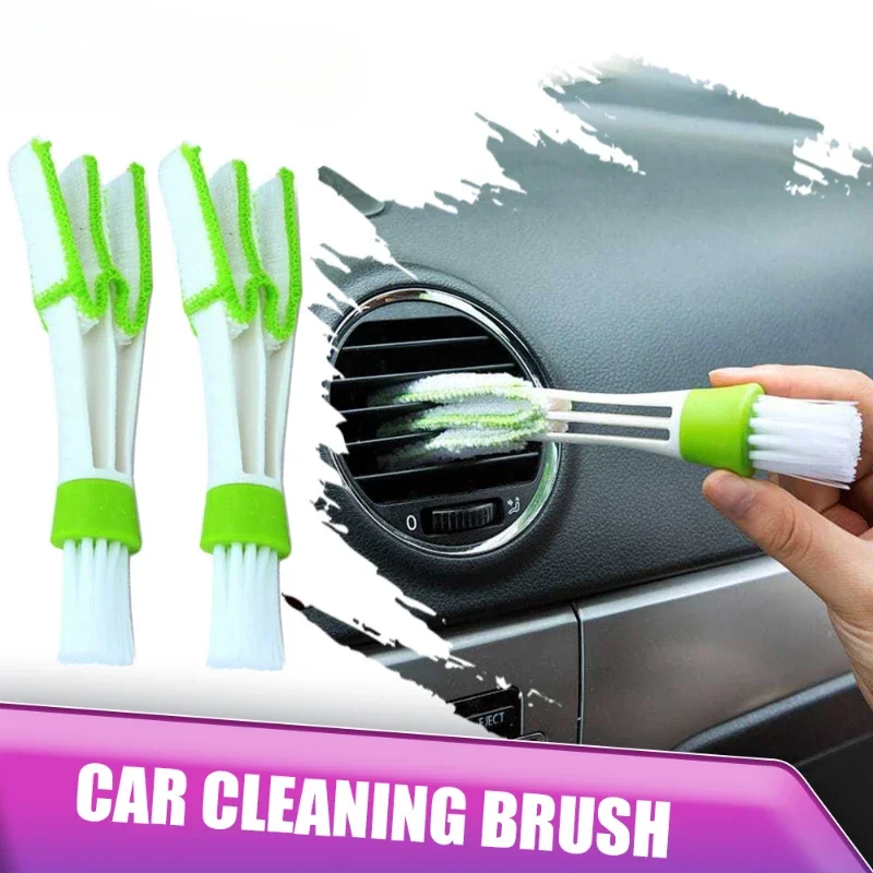 

Car Cleaning Brush Air Conditioner Vent Cleaner Detailing Dust Removal Blinds Duster Outlet Brush Car-styling Auto Accessories