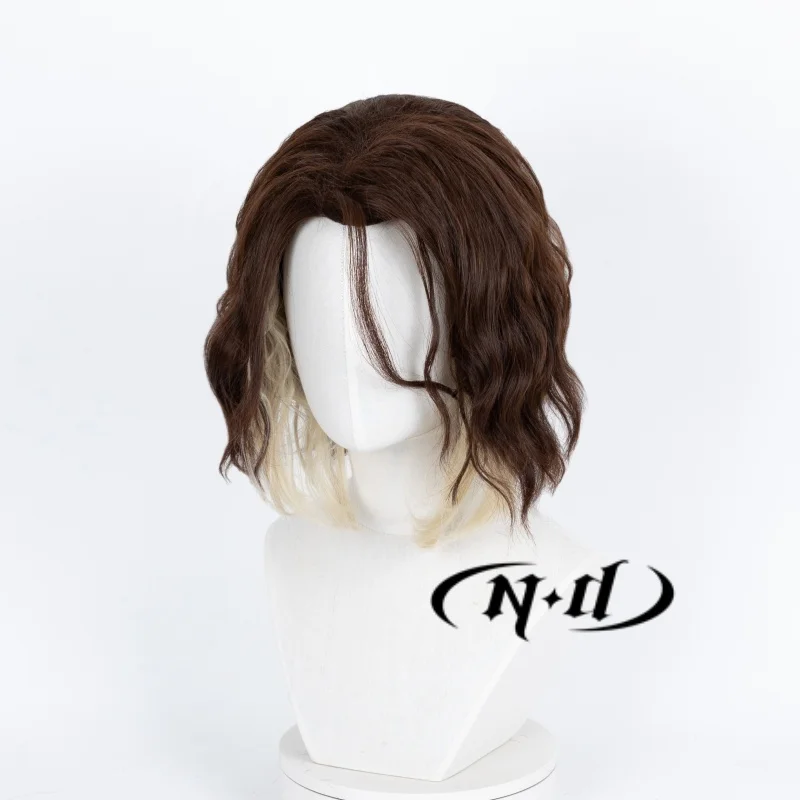 ND Viktor Cosplay Long Hair Wigs Arcane League of Legends Hair Wigs Heat Resistant Synthetic for Comic Con Coser Costume Party