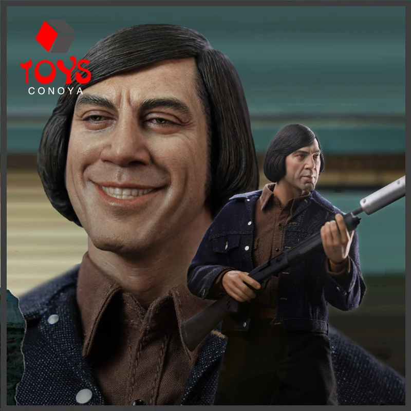 

PRESENT TOYS PT-sp69 1/6 Scale Anton Chigurh Double Head Action Figure 12'' Male Soldier Figurine Full Set Collectible Model