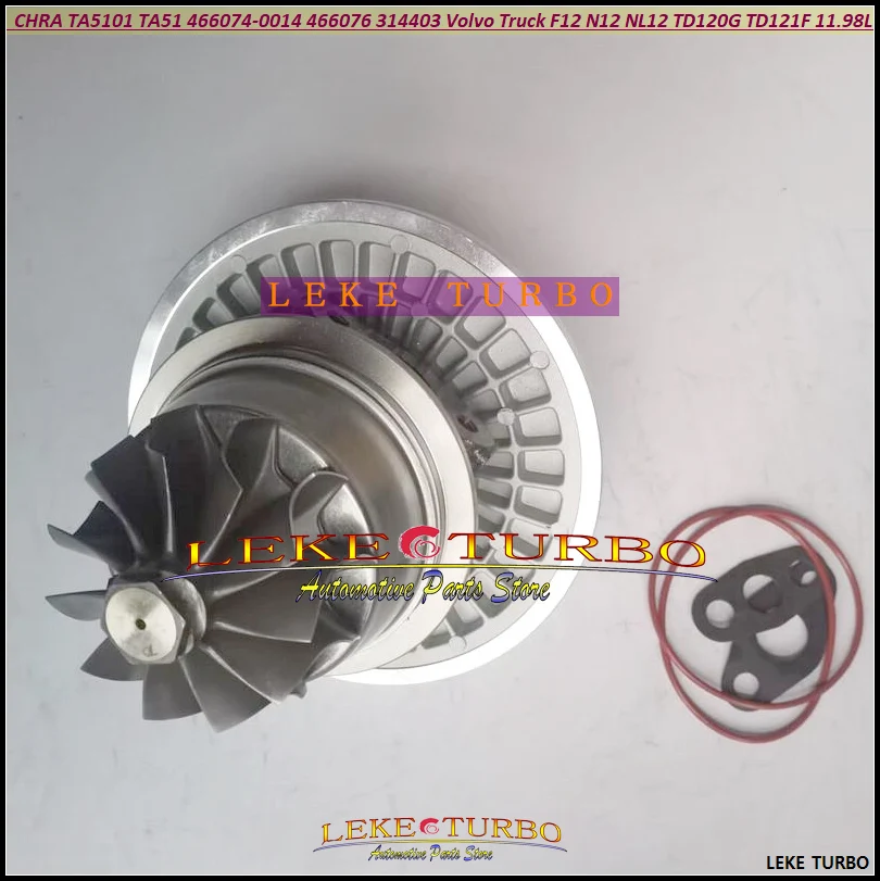 WW TURBO Cartridge Core CHRA TA5101 TA51 466074 466074-0014 466074-0019 466076-0014 For Volvo Truck F12 N12 NL12 TD120G TD121F - view 5