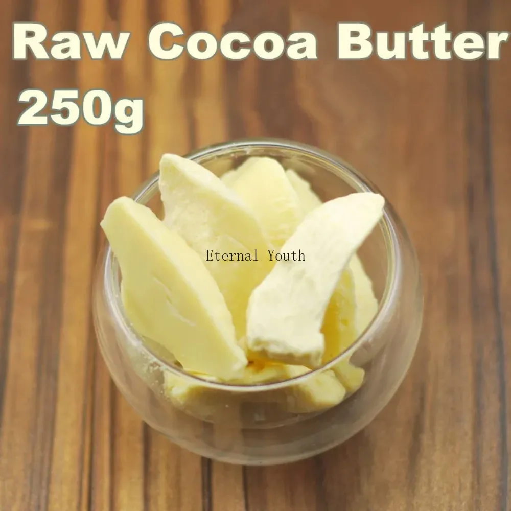 Raw Cocoa Butter Base Oil Exquisite Natural ORGANIC Unrefined 250g Handmade Soap Lipstick Additive