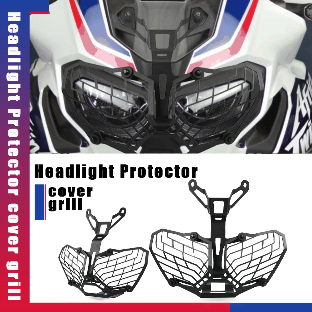 

For Honda Africa Twin CRF1000L CRF1000 CRF 1000 L 2015 2016 2017 2018 2019 2020 2021-2024 Headlight Grille Guard Protector Cover