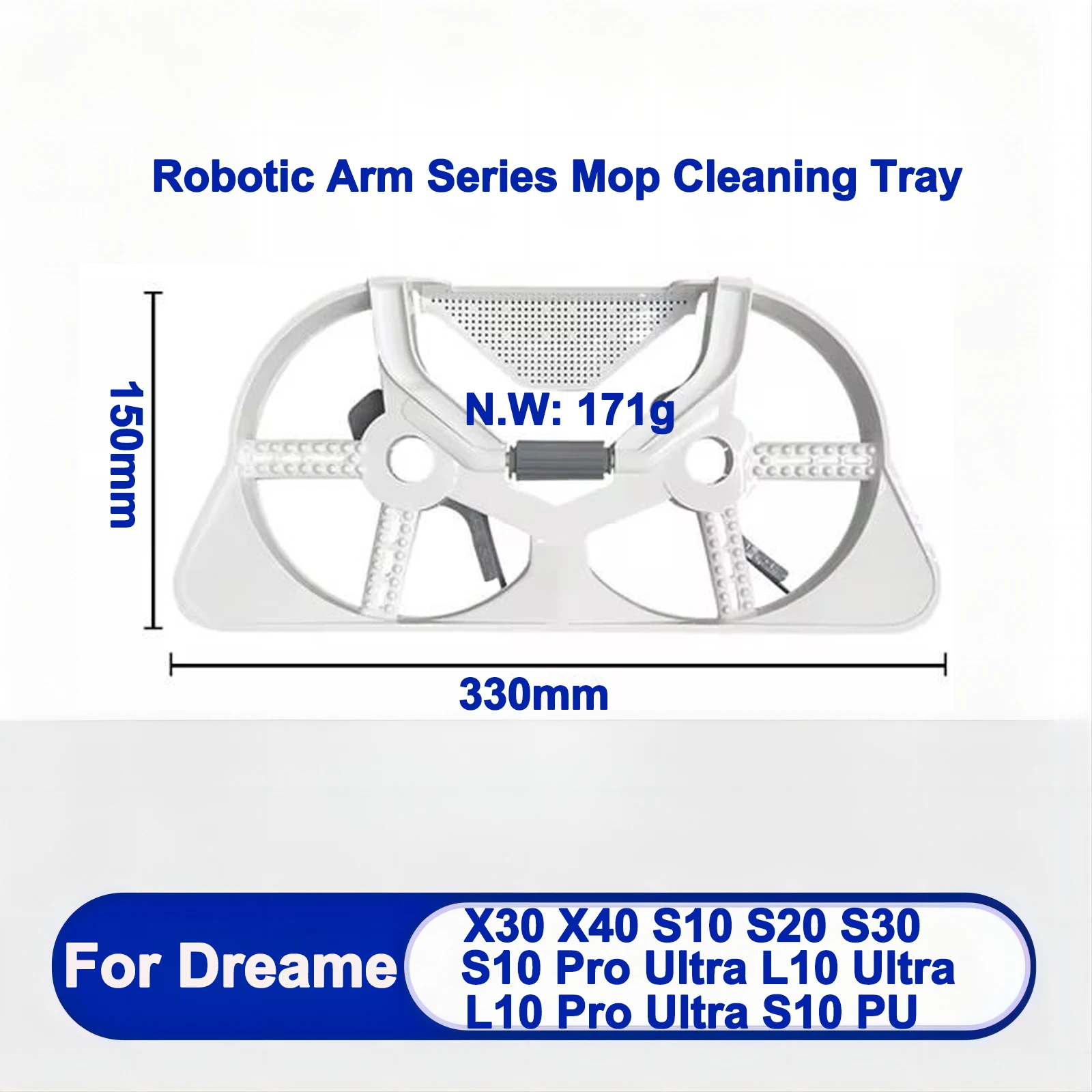 Plateau de nettoyage de station de base de robot de balayage, série de bras robotiques, adapté pour Xiaomi, ata, jia, M30S,D103CN,Dreame X30,X40,S10PU,S10,L10 Ultra,L30