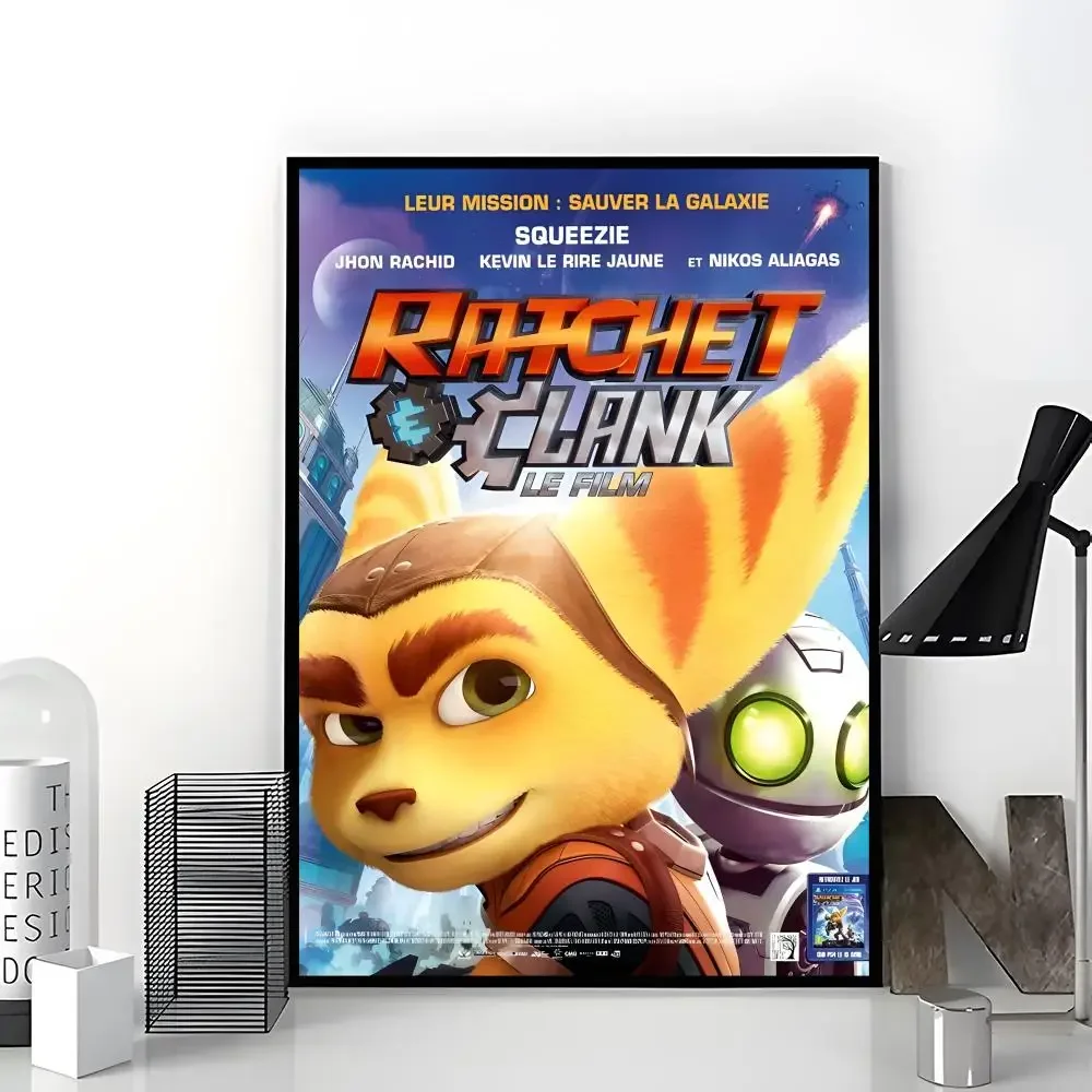 Action game Ratchet & Clank Poster Aesthetic Dorm & Bedroom Wall Art Decor
