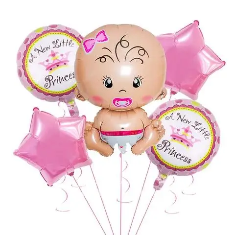 

1Set Baby Shower Decoration Helium Balloon Boy or Girl Foil Balloons Birthday Balls Birthday Party Decoration BabyShower Decor