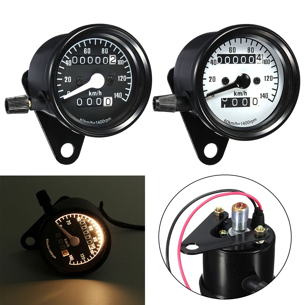 

Motorcycle Speedometer For Kawasaki For Suzuki For Honda Dual Odometer 12V With LED Back Light For Motorcycles For Scooters