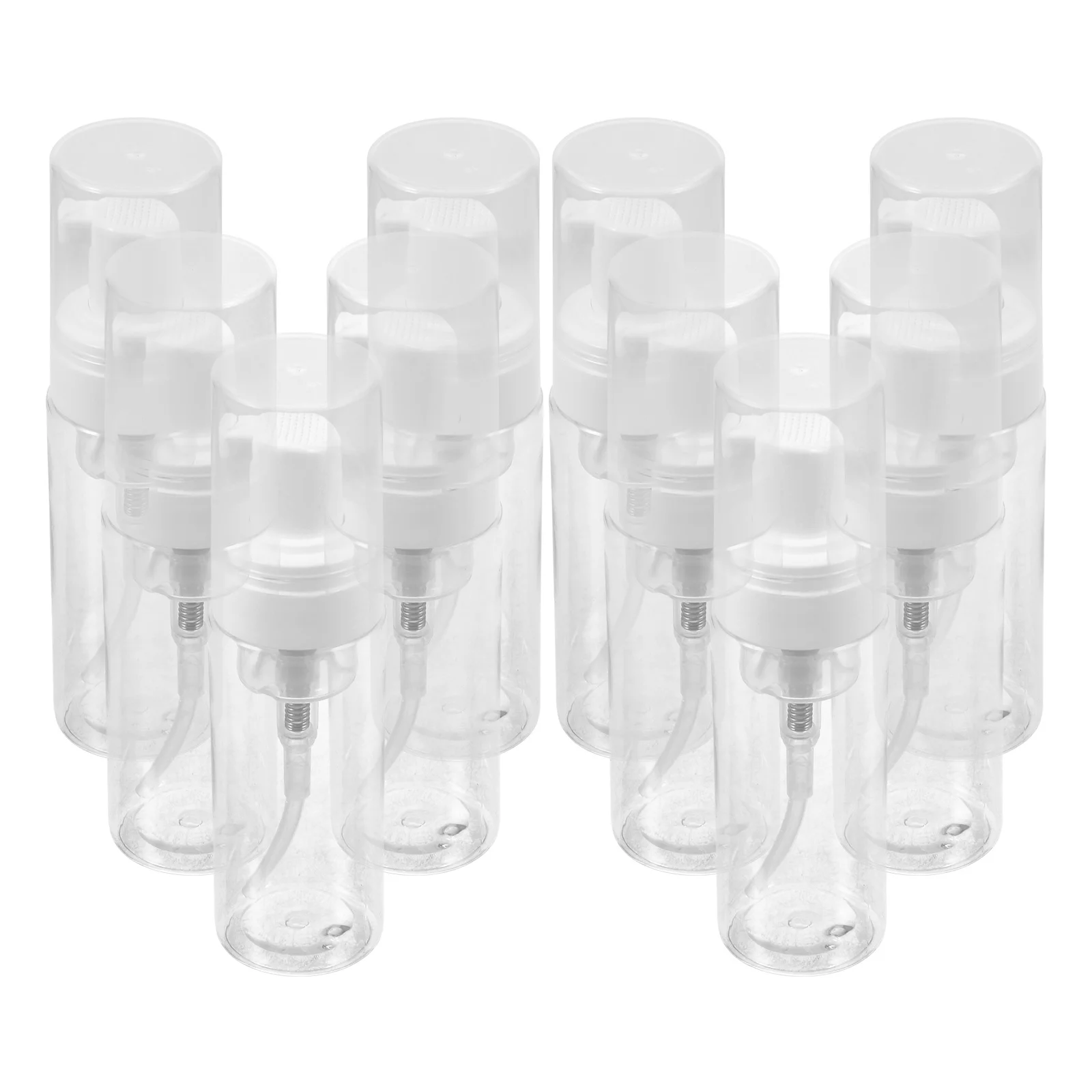 10 Stück nachfüllbare Reiseflaschen, weicher Kunststoff, Pumpspender, auslaufsichere Behälter für Shampoo, Lotion, Duschgel