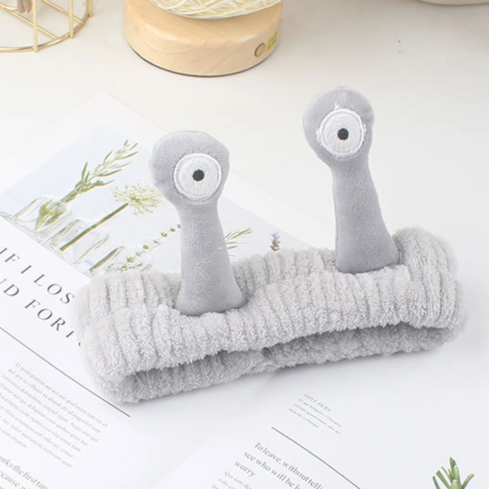 Cute Plush Snail Hairband Soft - đánh giá và giá Running Gear Winter