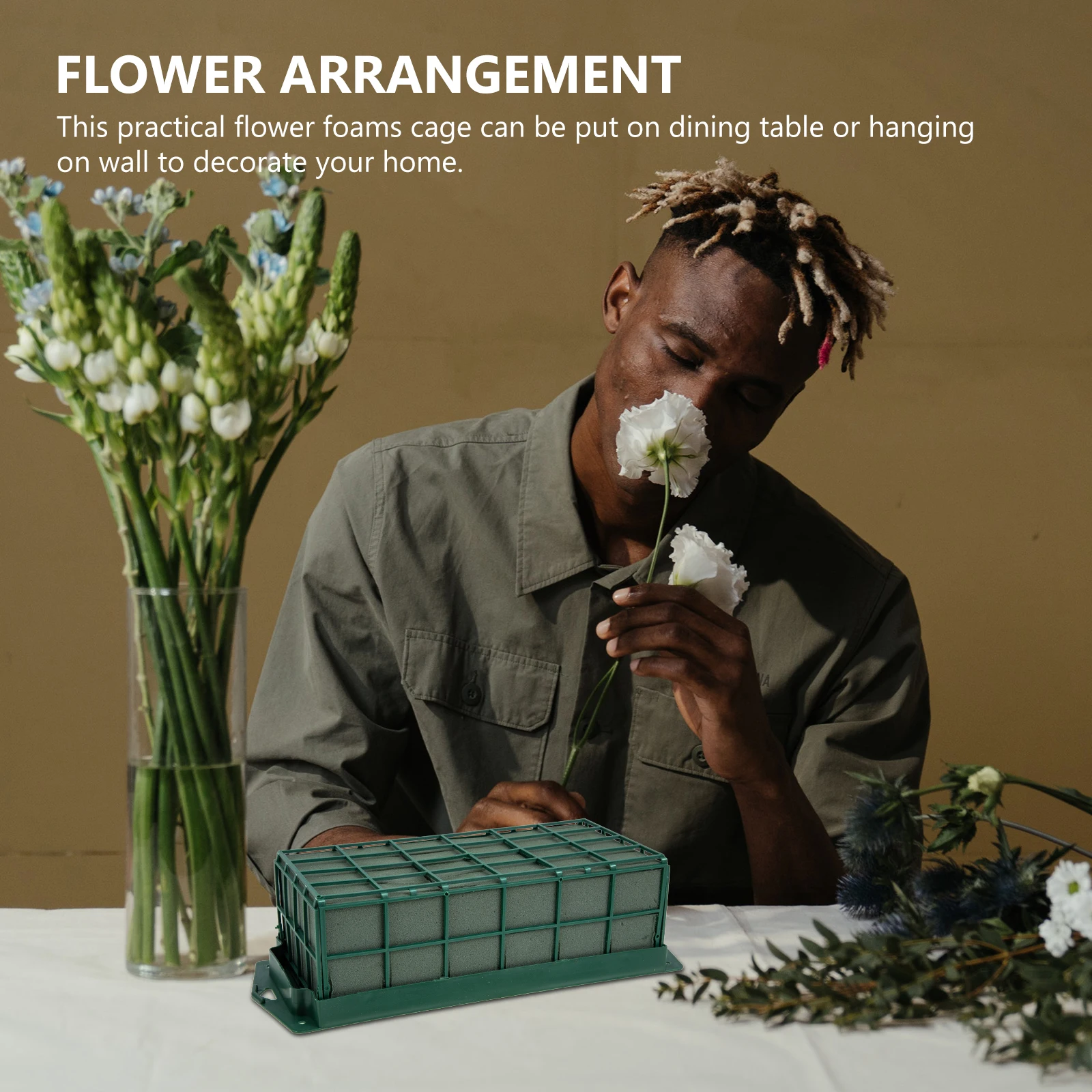 أداة تشكيلة الزهور قفص زهور مدمج خفيف الوزن للمناسبات الخاصة ديكور المنزل قفص زهور رغاوي الزهور