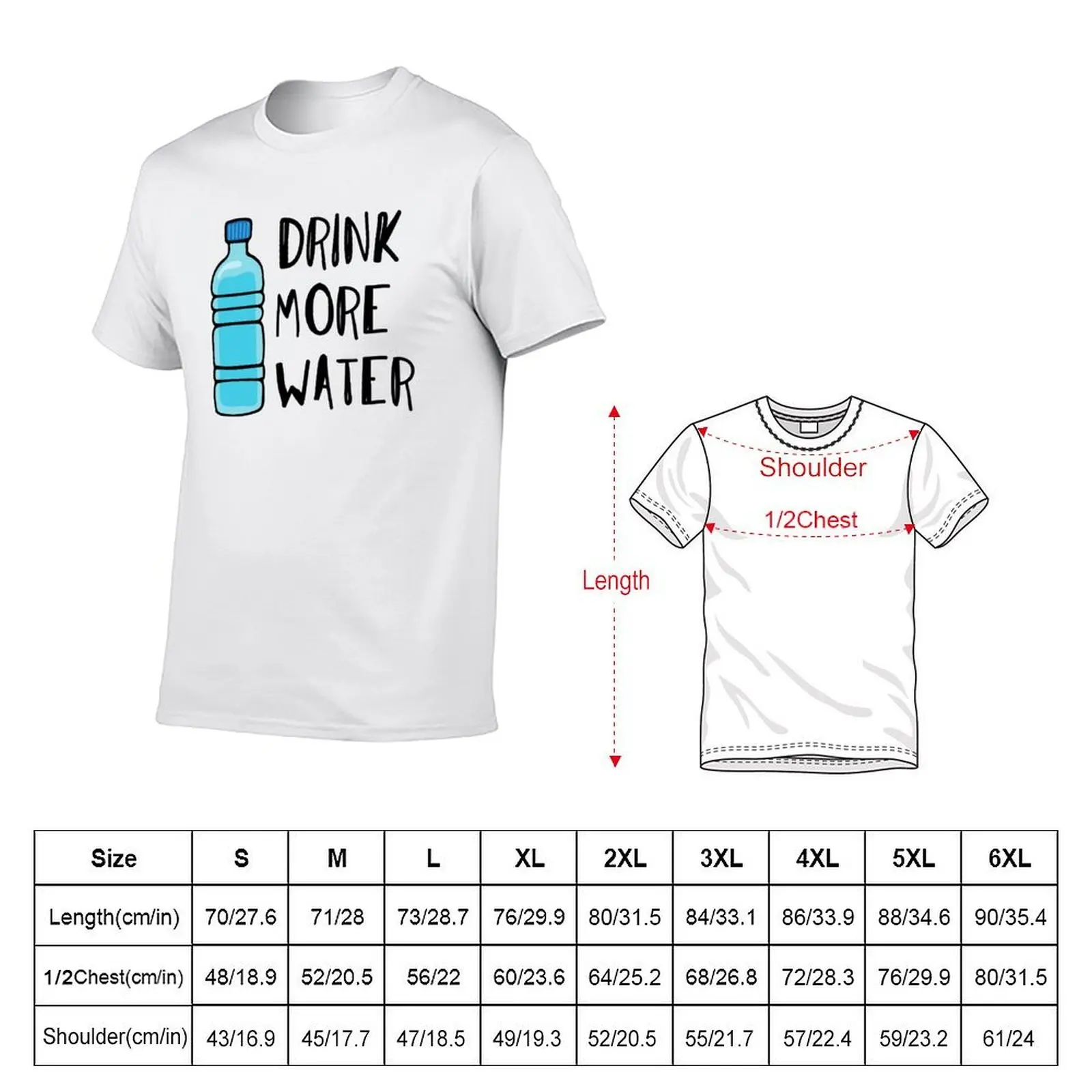 Drink More Water - stay hydrated T-Shirt blue archive heavyweights mens t shirt