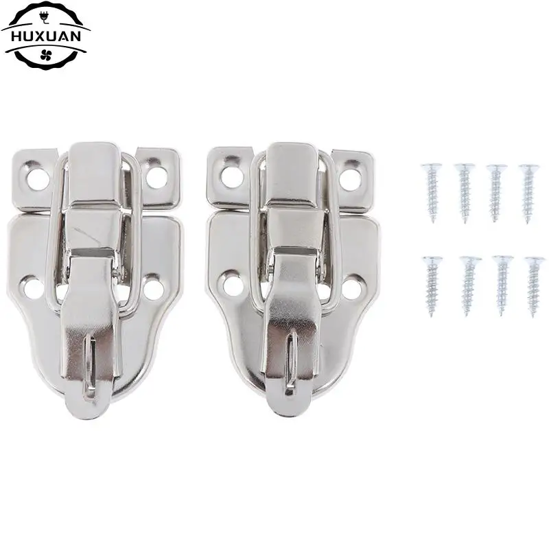 골동품 걸쇠 철제 잠금 캐치 래치, 보석 가슴 상자, 여행 가방 버클 클립 걸쇠, 빈티지 하드웨어, 2 개