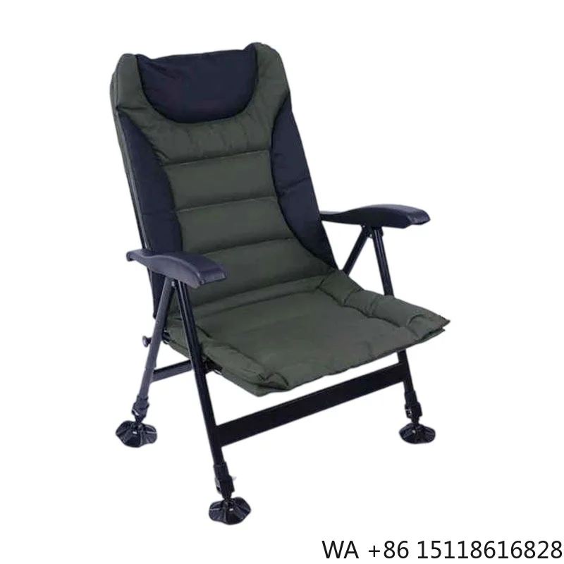 كرسي خارجي محمول قابل للطي بخم - مراجعة Outdoor Camping Recliner Chairs وسعره