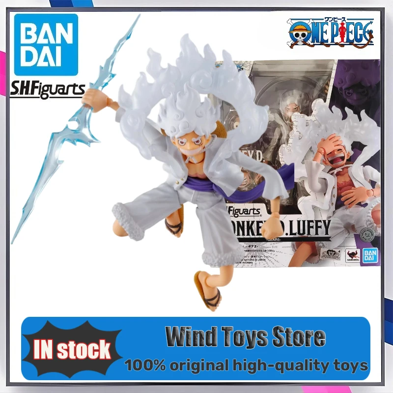 

Original BANDAI S.H.Figuarts SHF Monkey D. Luffy Gear 5 One Piece in Stock Anime Collection of Action Figures Model Toys