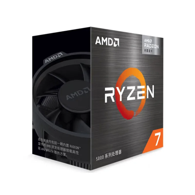 AMD Ryzen 7 5700G R7 5700G 3.8GHz Eight-Core 16-Thread 65W CPU  L3=16M 100-000000263 Socket AM4 New and have fan