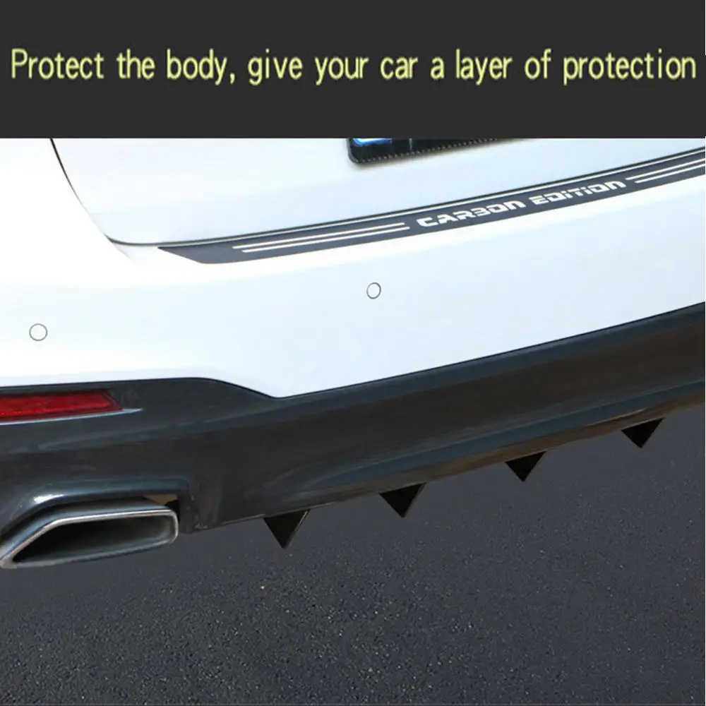 Car Rear Bumper Protector 4-Piece Set Triangle Design Universal Auto Exterior Accessories  Durable and Scratch-Resistant