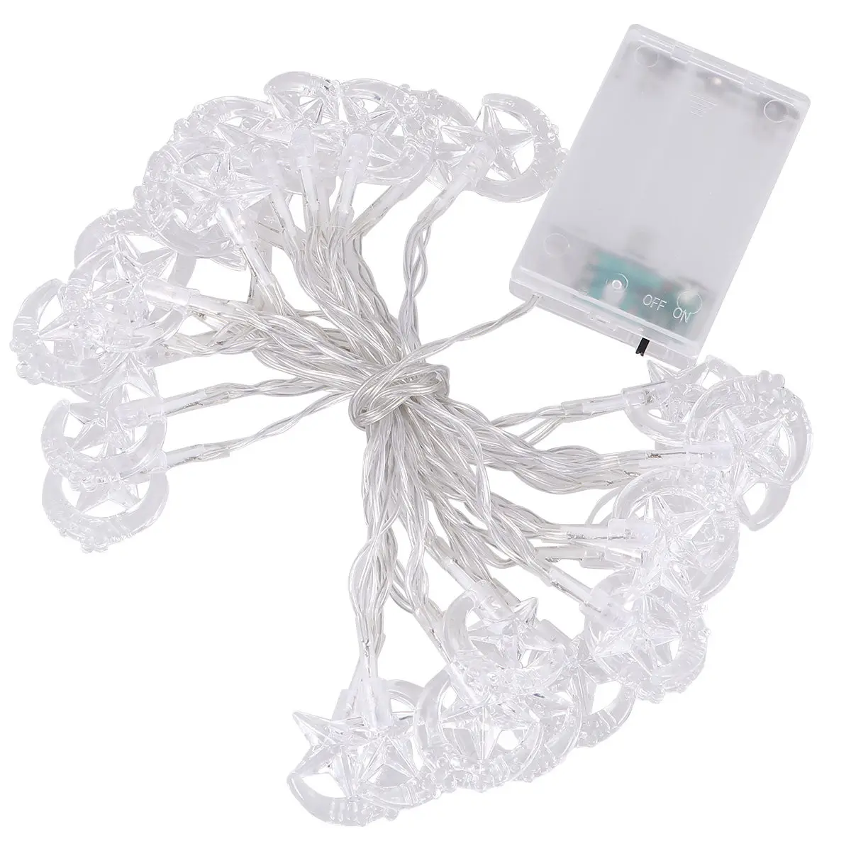 

Светодиодная гирлянда «Звезды и Луна» длиной 3 метра для дома, сада, столовой, вечеринок, улицы и помещений