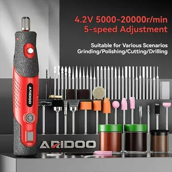 5000-20000r 4.2V Graveur Elektrische Boor Mini Grinder Graveren Pen Boormachine Snoerloze Oplaadbare Micro Rotary Tool Kit