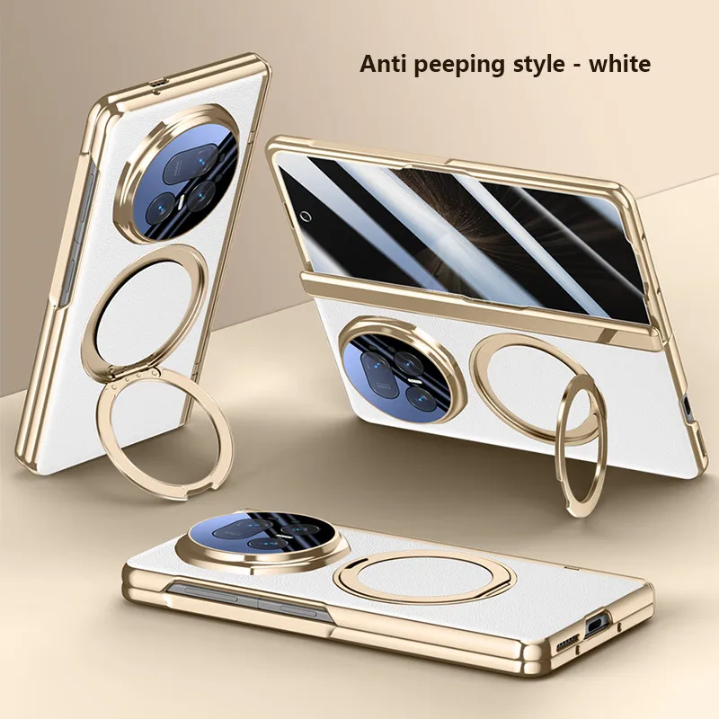 

Вращающийся чехол-подставка для Honor Magic V5 5G, кольцевой держатель, магнитная защитная задняя крышка с закаленной пленкой