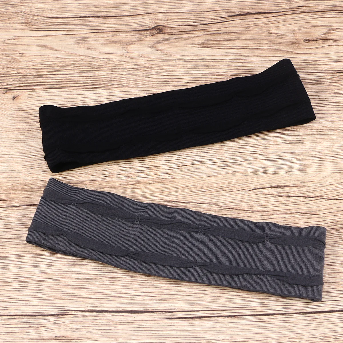 

Unisex Sports Headband Black Non-Slip Silicone Strip Sweat Absorbing Hairband for Running Yoga Fitness Workout Gym Exercise