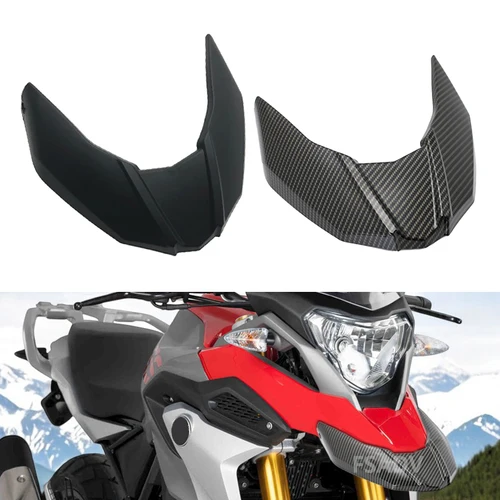 Para BMW G310GS motocicleta carenado de pico de carbono Winglets guardabarros delantero cubierta de rueda de extensión de pico G 310GS G310 GS 2017-2023 2022