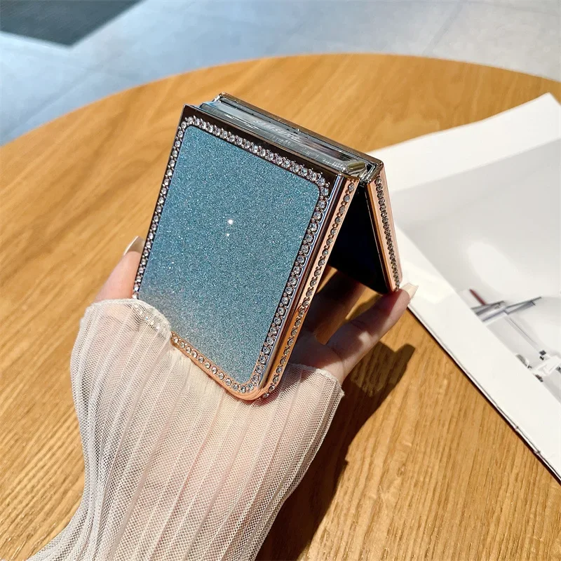 Полностью Алмазный чехол для телефона Samsung Galaxy Z Flip 6 5, защитная задняя крышка для ZFlip5 ZFlip6, чехол